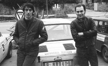 Josep Buixeda y Ferran Lecina, Campeones de Catalunya de Rallyes de 1972 (Foto: José Luis Cortijos)